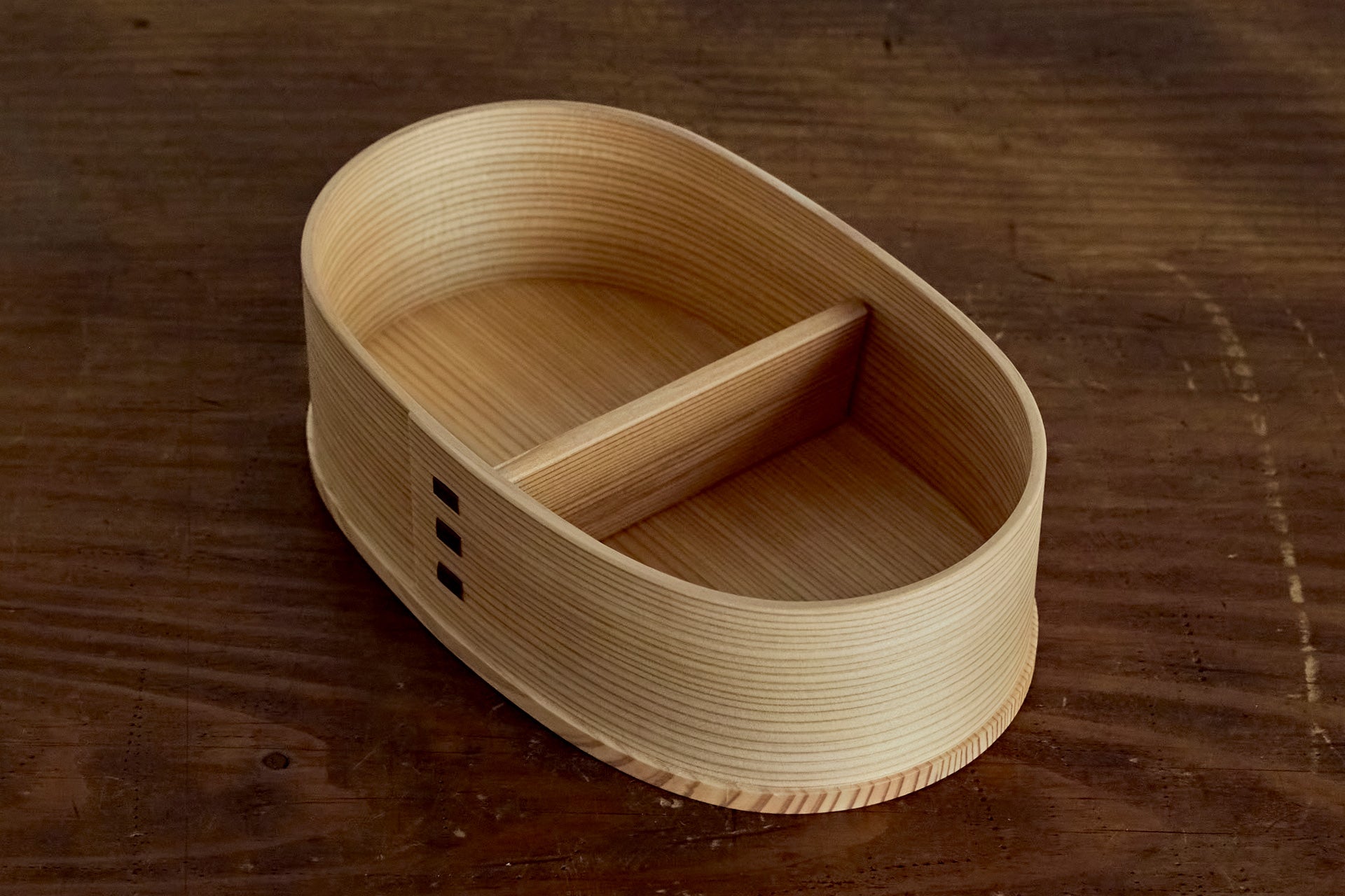 大館工芸社の曲げわっぱ 小判弁当用仕切り 小 / 中 – いちじつ