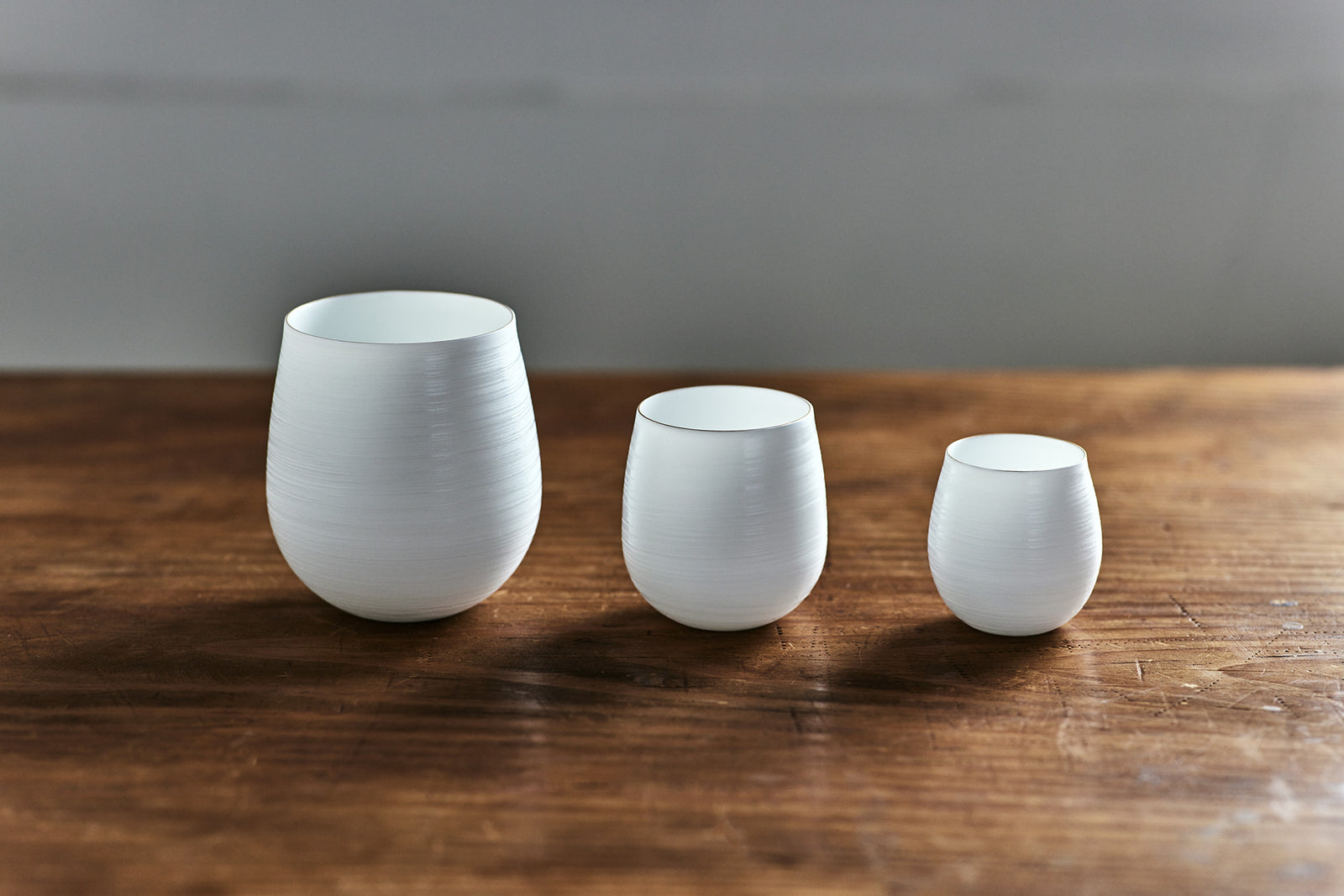 やま平窯のエッグシェル ワイングラス Kaori S – いちじつ - ともに