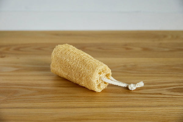 へちまを乾燥させてできた、天然素材のスポンジ。使い終えたらそのままコンポストに入れられます。