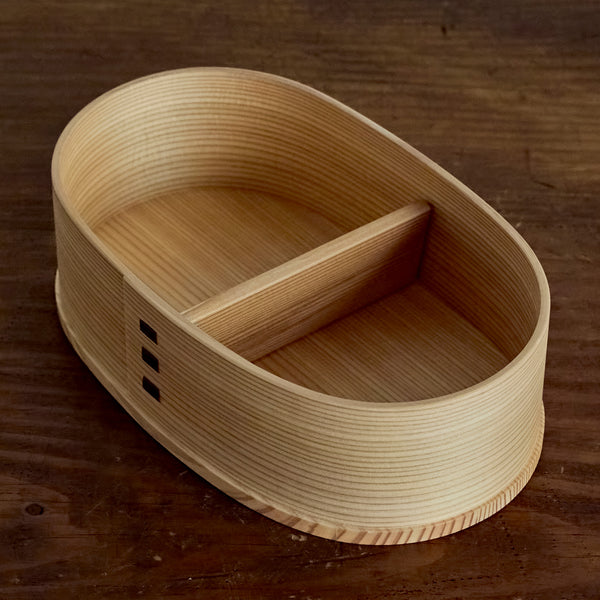 大館工芸社の曲げわっぱ 小判弁当用仕切り 小 / 中 – いちじつ