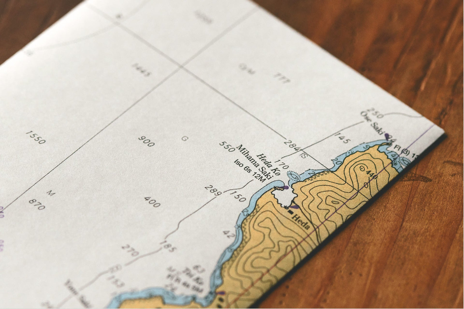 小野海事商店の海図レターセット 廃版海図シリーズ – いちじつ